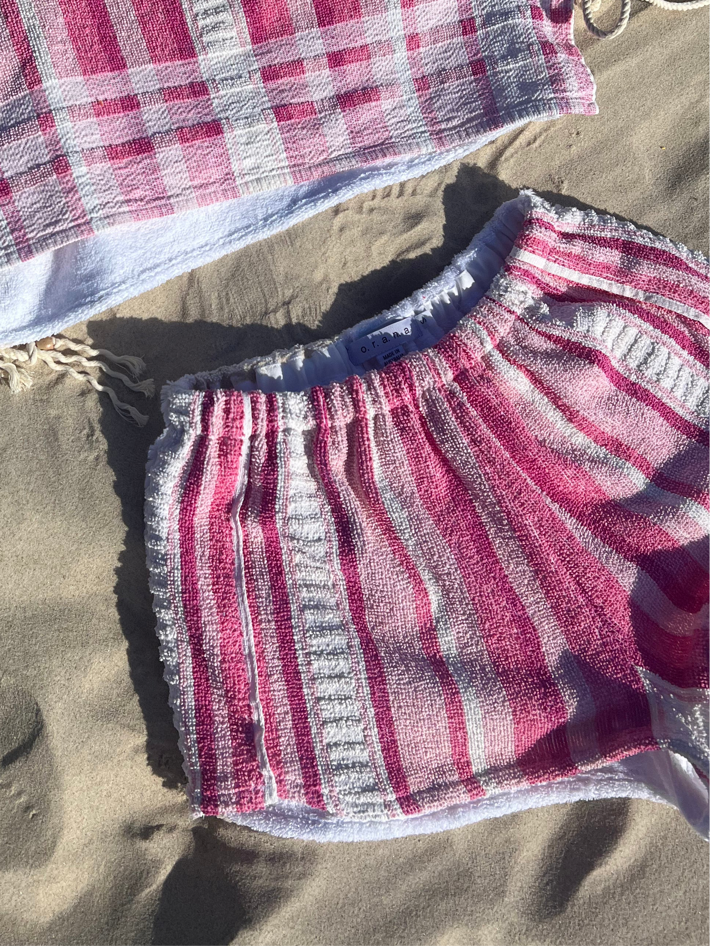 Vintage Short pink stripe