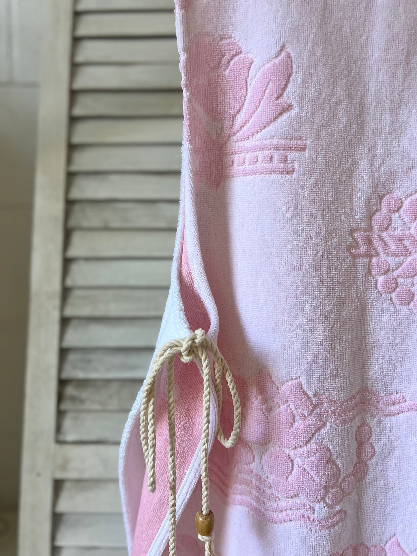 Vintage Side Tie Dress Shell Pink